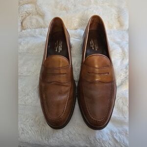 EUC Charles Tyrwhitt Leather Penny Loafers, Chestnut Brown, Size 11